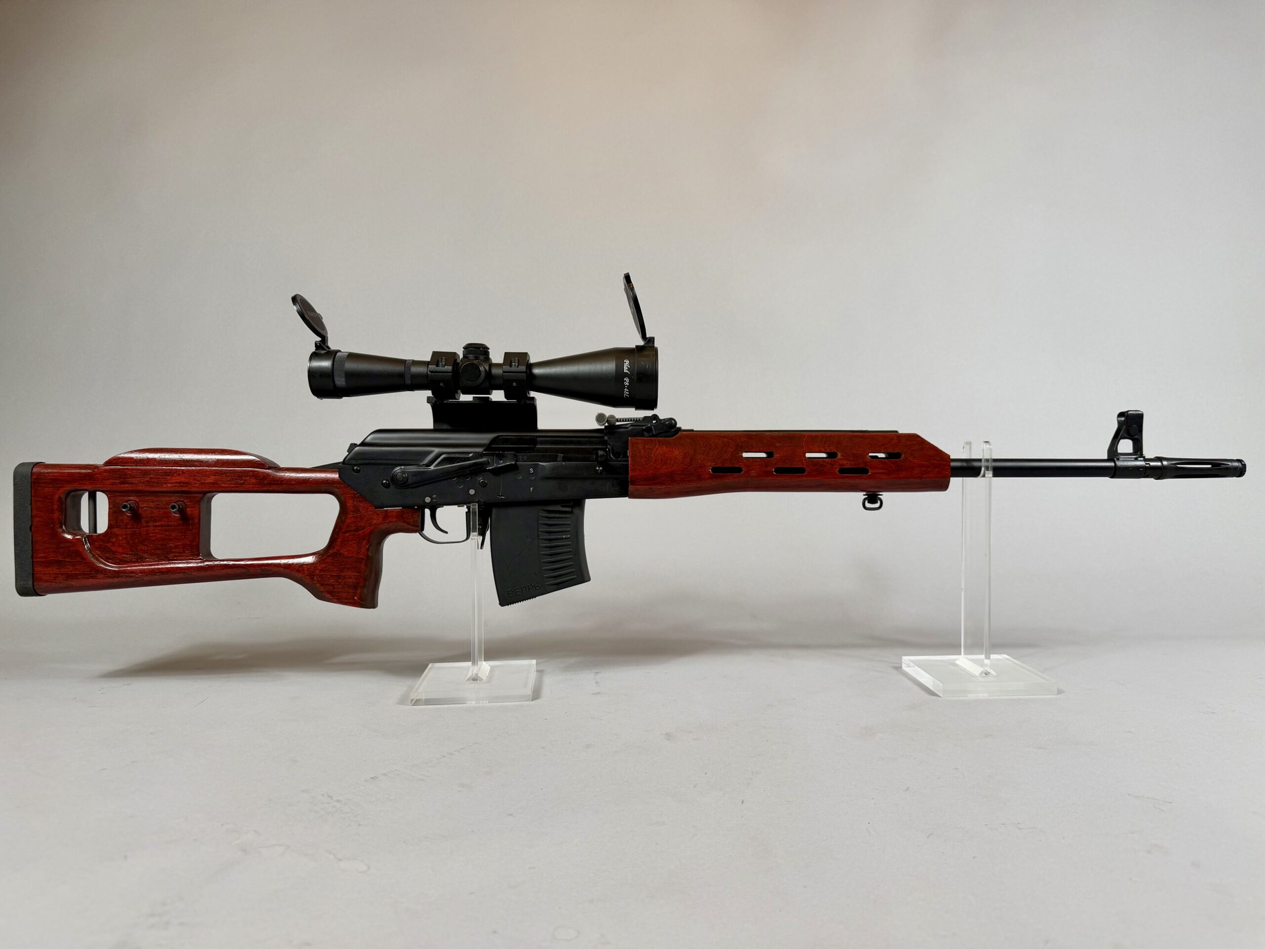 Russian Molot VEPR 7.62x54R with SVD-style laminate stock and Pilad 8x48 scope on QD mount - photo 1