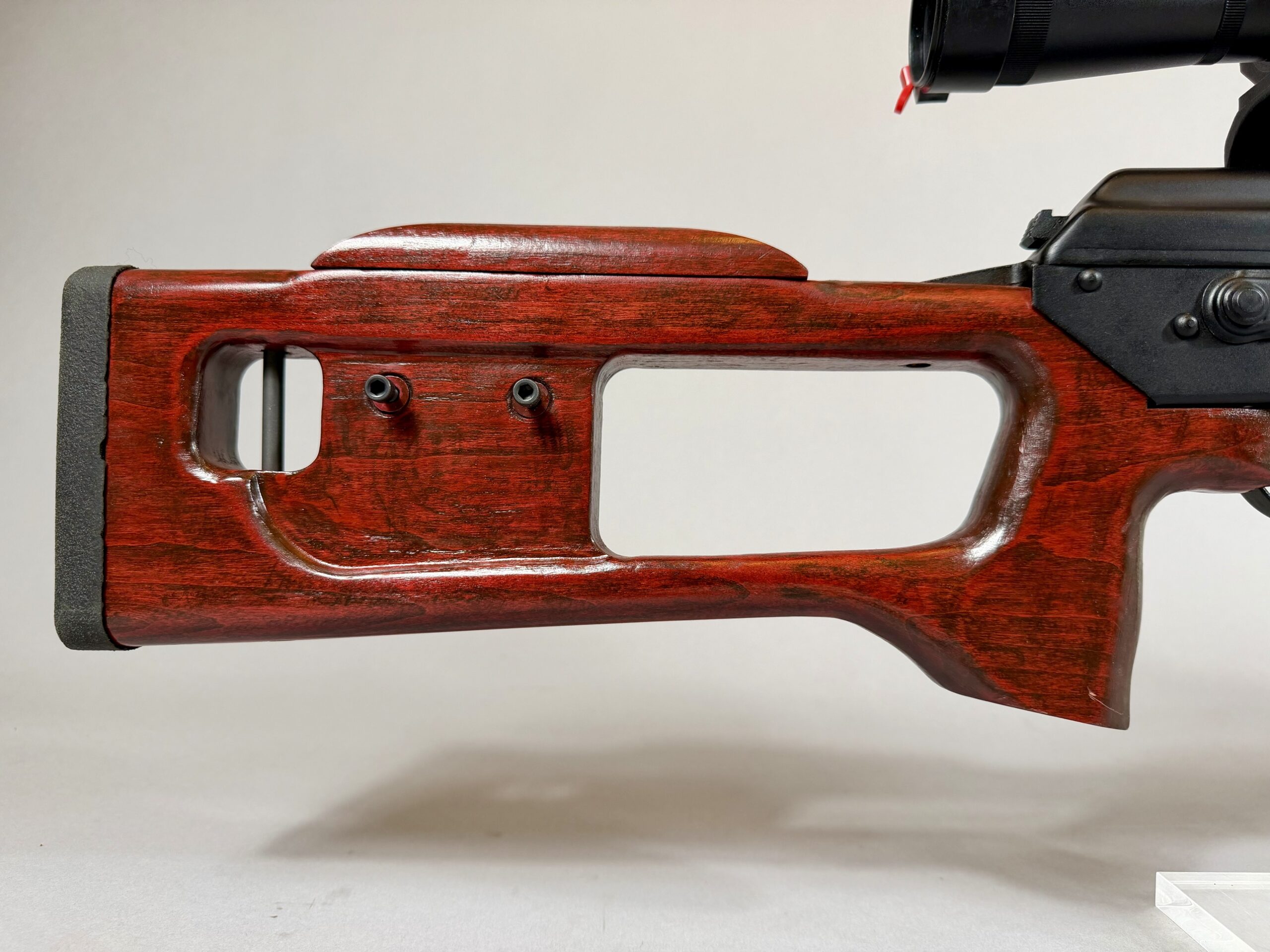 Russian Molot VEPR 7.62x54R with SVD-style laminate stock and Pilad 8x48 scope on QD mount - photo 9
