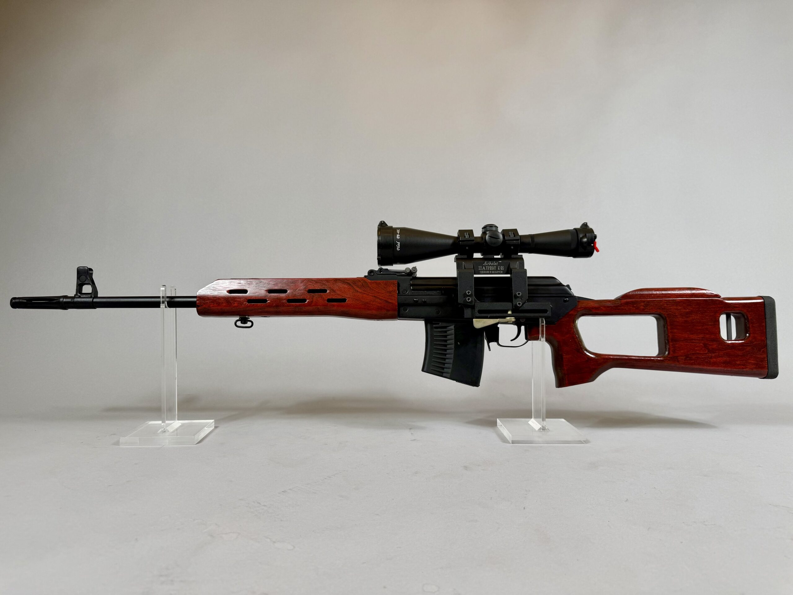 Russian Molot VEPR 7.62x54R with SVD-style laminate stock and Pilad 8x48 scope on QD mount - photo 2