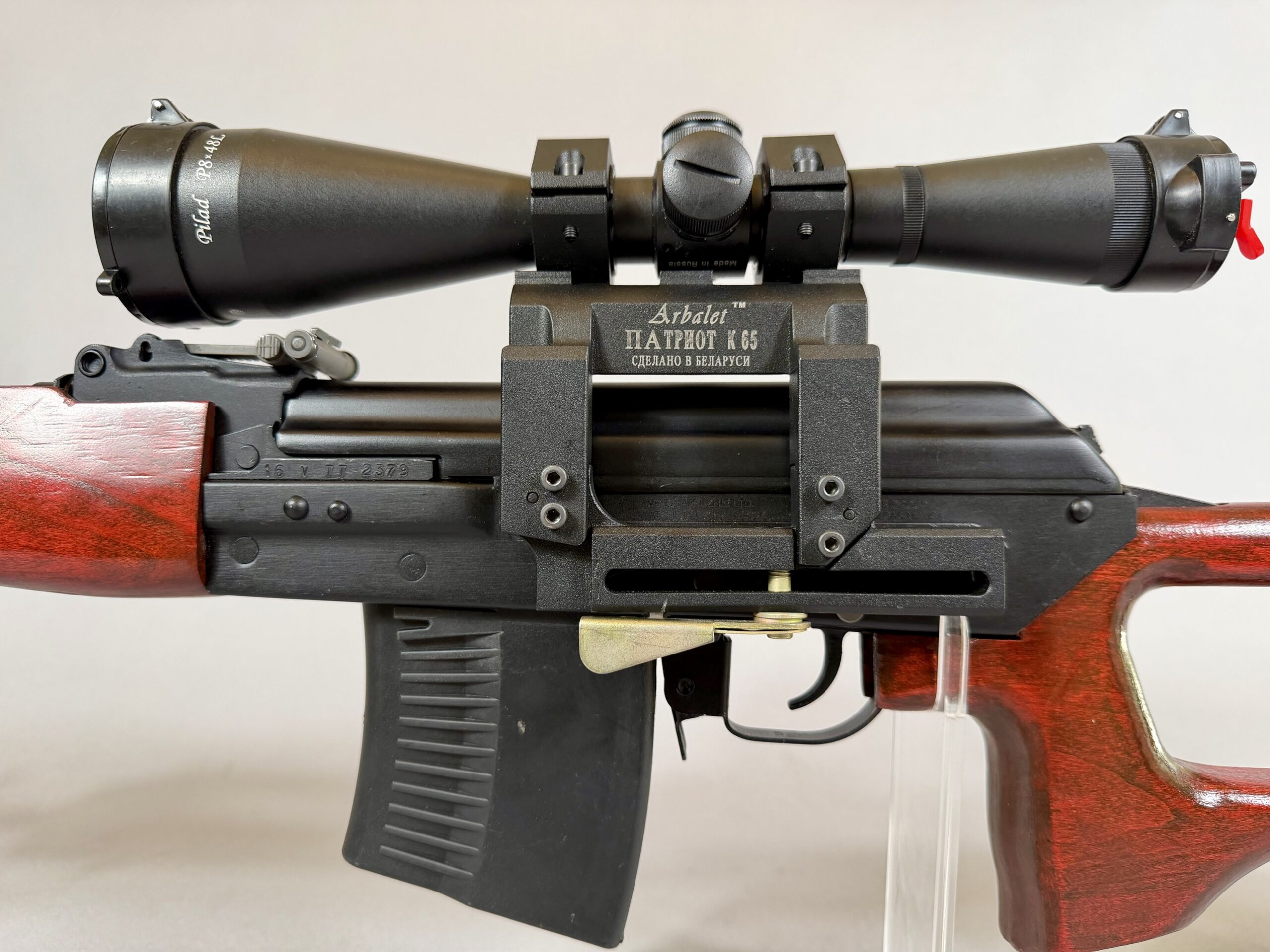 Russian Molot VEPR 7.62x54R with SVD-style laminate stock and Pilad 8x48 scope on QD mount - photo 3