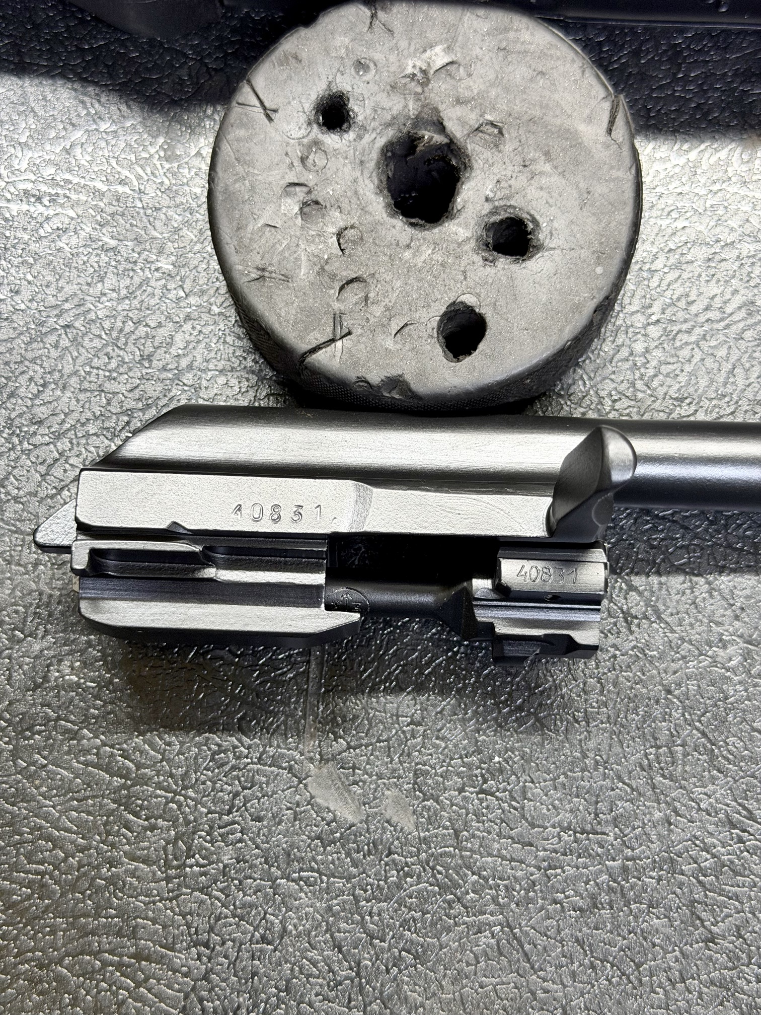 Bolt carrier and bolt numbered to the receiver